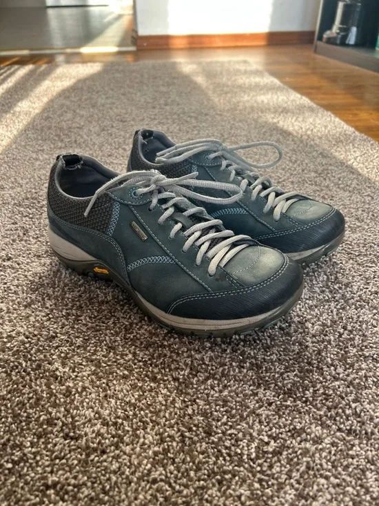 Dansko Women's Navy Suede Waterproof Slip Resistant Athletic Shoe - Picture 2 of 8